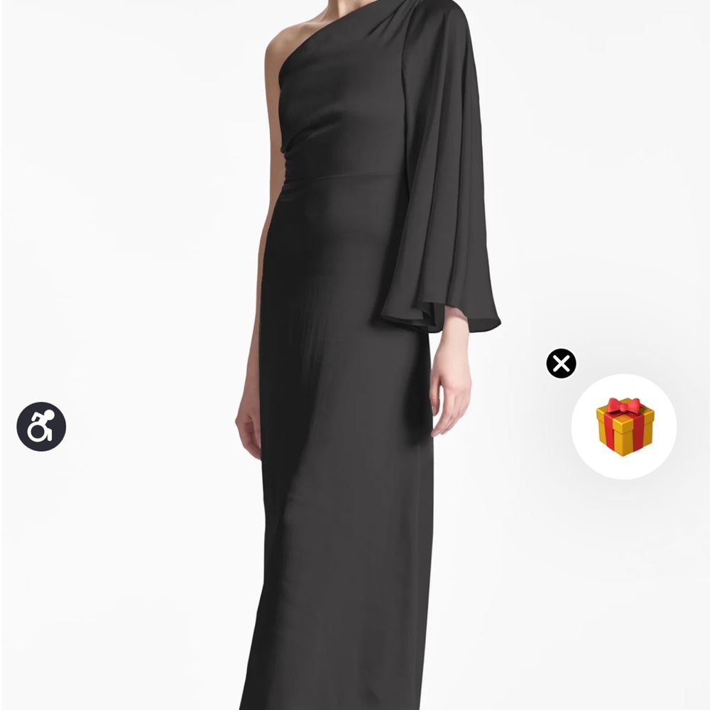 Elegant Black One-Shoulder Dress